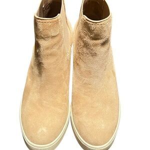 Lauren Ralph Lauren Suede Wedge Reade Sneaker Casual Shoe Size 6.5